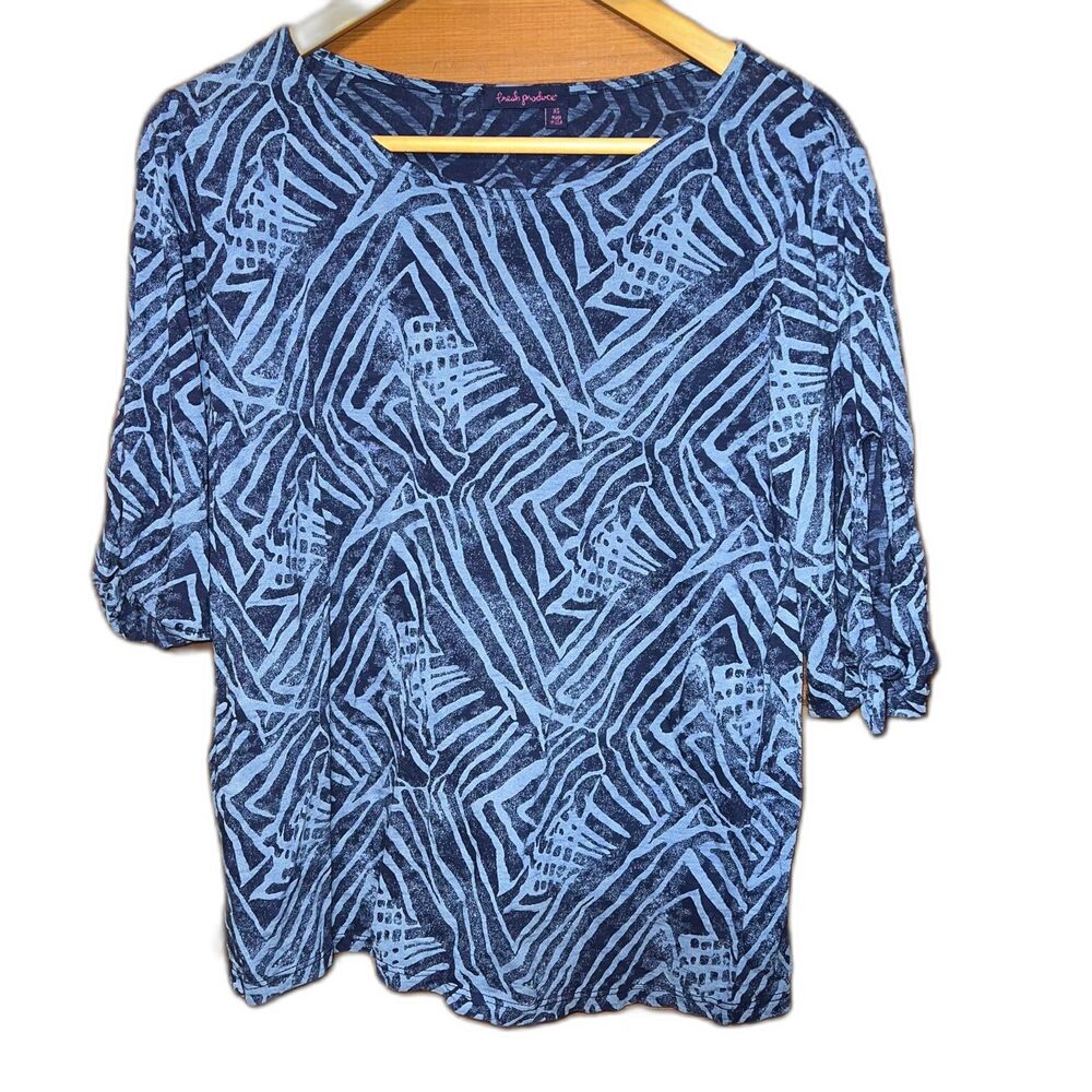 Fresh Produce Abstract Print Top Extra Small